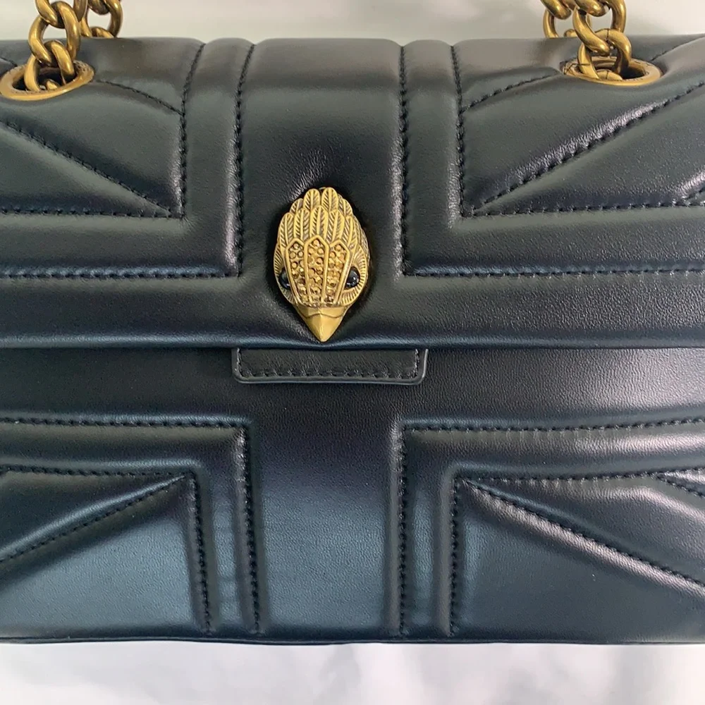 - - KURT GEIGER LONDON KENSINGTON LEATHER  SHOULDER BAG - Picture 8 of 15